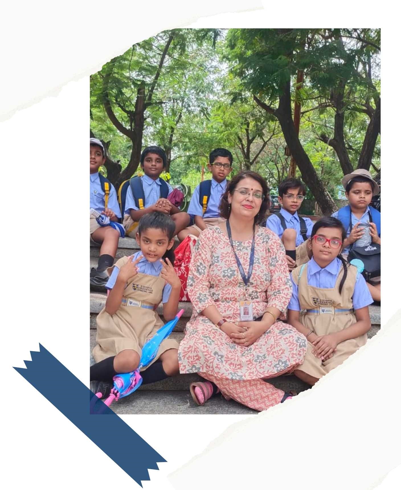 Field Trip KCIS Students DoScience Park Park Visit - Teacher with Students